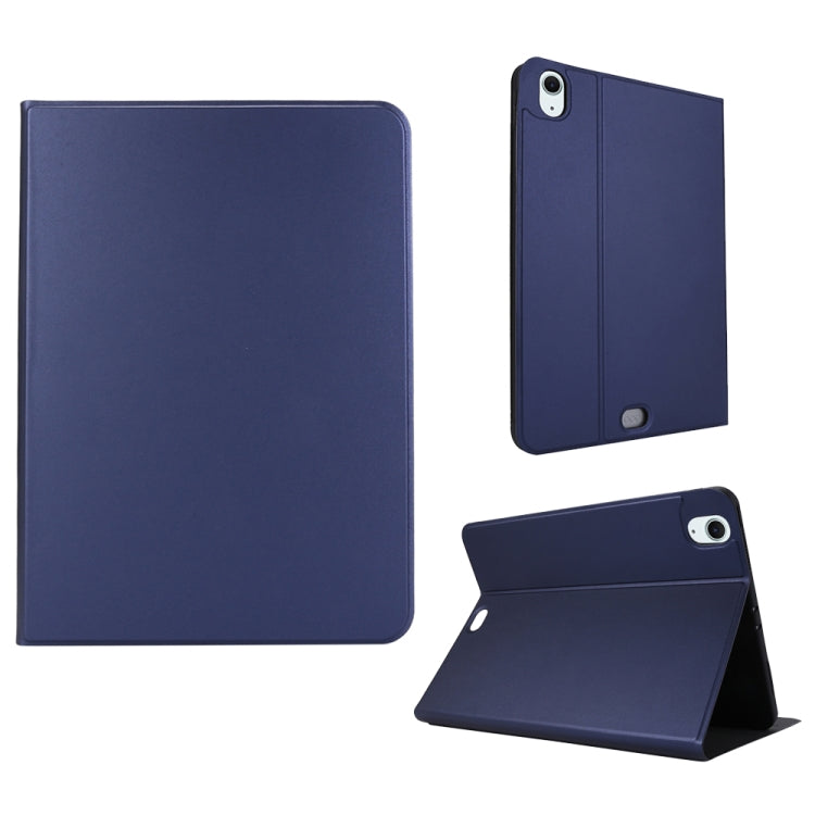 For iPad Air 11 2024 Stretch Voltage Plain Leather Smart Tablet Case(Dark Blue) - iPad Air 11 2024 Cases by PMC TechLife | Online Shopping South Africa | PMC TechLife | Buy Now Pay Later Mobicred