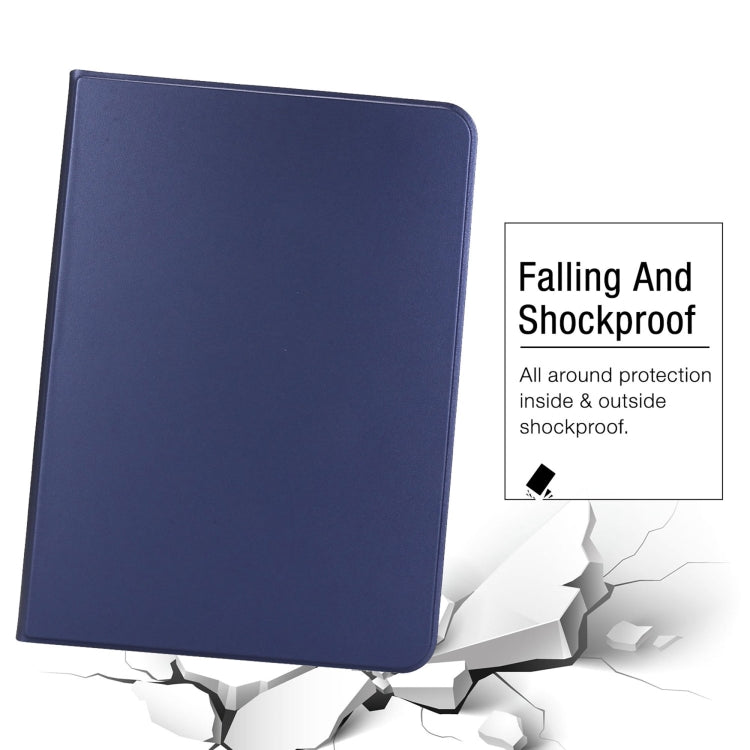 For iPad Pro 11 2024 Stretch Voltage Plain Leather Smart Tablet Case(Dark Blue) - iPad Pro 11 2024 Cases by PMC TechLife | Online Shopping South Africa | PMC TechLife | Buy Now Pay Later Mobicred