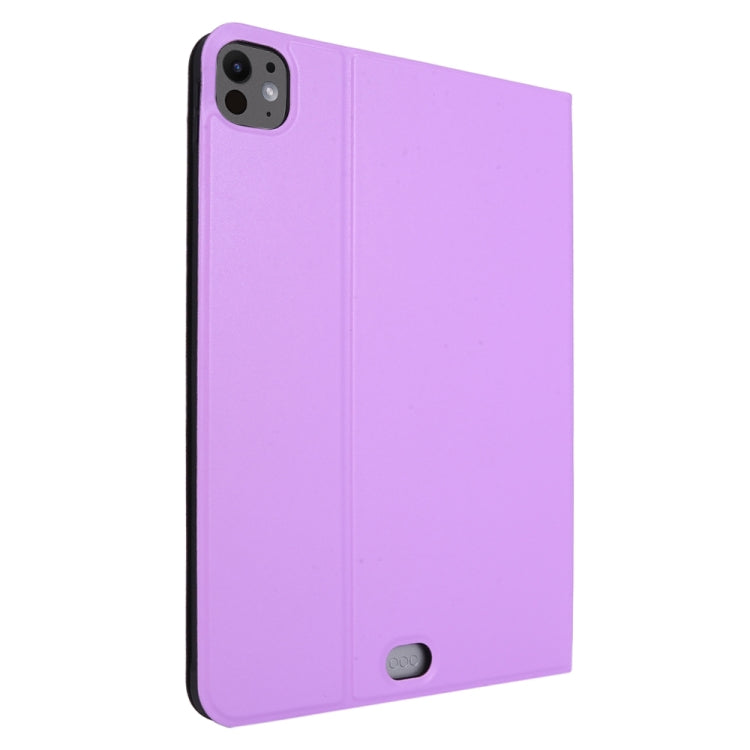 For iPad Pro 11 2024 Stretch Voltage Plain Leather Smart Tablet Case(Purple) - iPad Pro 11 2024 Cases by PMC TechLife | Online Shopping South Africa | PMC TechLife | Buy Now Pay Later Mobicred