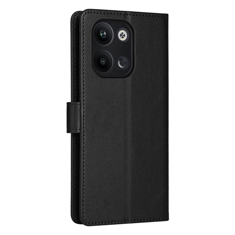 For OPPO Reno9 /9 Pro 5G Multifunctional Horizontal Flip Leather Phone Case with Three Card Slot(Black) - OPPO Cases by PMC TechLife | Online Shopping South Africa | PMC TechLife | Buy Now Pay Later Mobicred