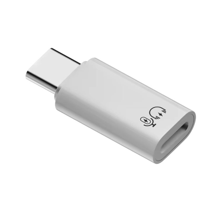 8 Pin Female to Type-C Male Adapter Audio Sound Card Connector No Hanging Ear - Converter & Adapter by PMC Jewellery | Online Shopping South Africa | PMC Jewellery | Buy Now Pay Later Mobicred