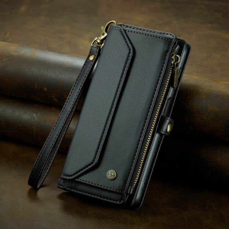 For Samsung Galaxy A13 5G / 4G CaseMe C36 Card Slots Zipper Wallet RFID Anti-theft Leather Phone Case(Black) - free shipping - PMC Jewellery - Order now!