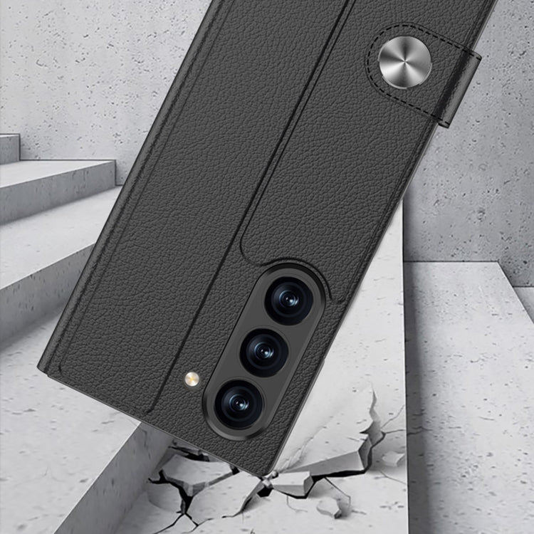 For Samsung Galaxy Z Fold6 GKK Integrated Flip Leather Phone Case(Black) - free shipping - PMC Jewellery - Order now!