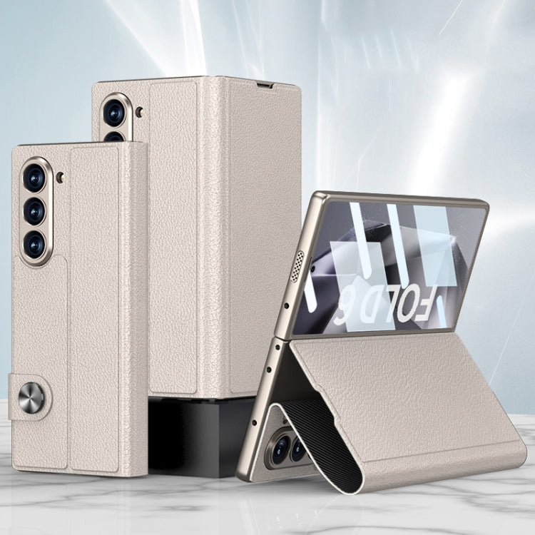 For Samsung Galaxy Z Fold6 GKK Integrated Flip Leather Phone Case(Titanium Grey) - free shipping - PMC Jewellery - Order now!