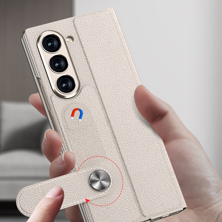 For Samsung Galaxy Z Fold6 GKK Integrated Flip Leather Phone Case(Titanium Grey) - free shipping - PMC Jewellery - Order now!