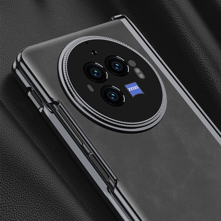 For vivo X Fold3 GKK Integrated Magnetic Fold Hinge Leather Shockproof Phone Case(Matte Brown) - free shipping - PMC Jewellery - Order now!