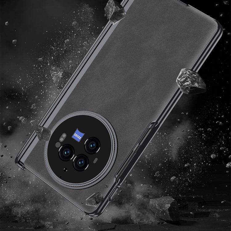 For vivo X Fold3 Pro GKK Integrated Magnetic Fold Hinge Leather Shockproof Phone Case(Matte Brown) - free shipping - PMC Jewellery - Order now!