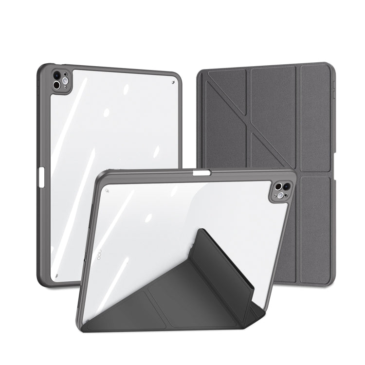 For iPad Pro 11 2024 DUX DUCIS Magi Series Smart Leather Tablet Case(Grey) - free shipping - PMC TechLife - Order now!