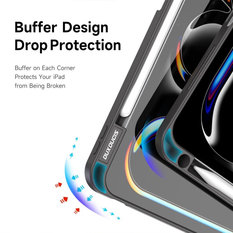 For iPad Pro 11 2024 DUX DUCIS Magi Series Smart Leather Tablet Case(Grey) - free shipping - PMC TechLife - Order now!