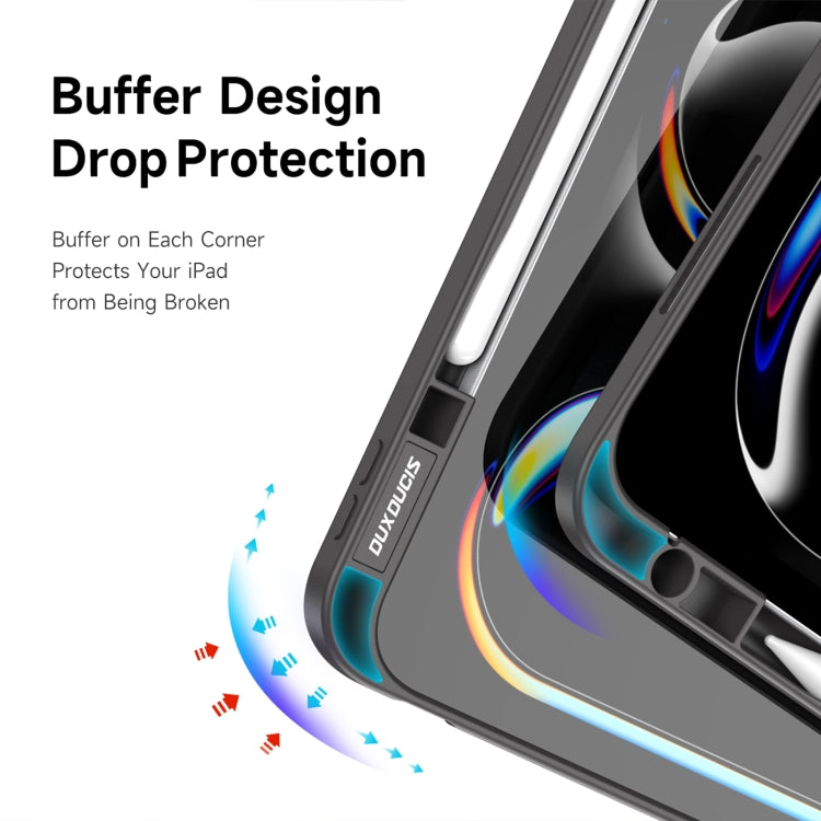 For iPad Pro 13 2024 DUX DUCIS Magi Series Smart Leather Tablet Case(Grey) - free shipping - PMC TechLife - Order now!