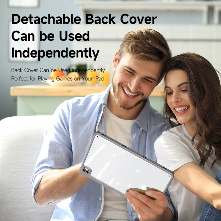 For iPad Pro 13 2024 DUX DUCIS Magi Series Smart Leather Tablet Case(Grey) - free shipping - PMC TechLife - Order now!