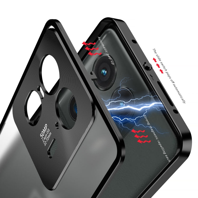 For Motorola Moto X50 Ultra Snap Buckle Metal Frame Frosted Phone Case(Silver) - Motorola Cases by PMC TechLife | Online Shopping South Africa | PMC TechLife | Buy Now Pay Later Mobicred
