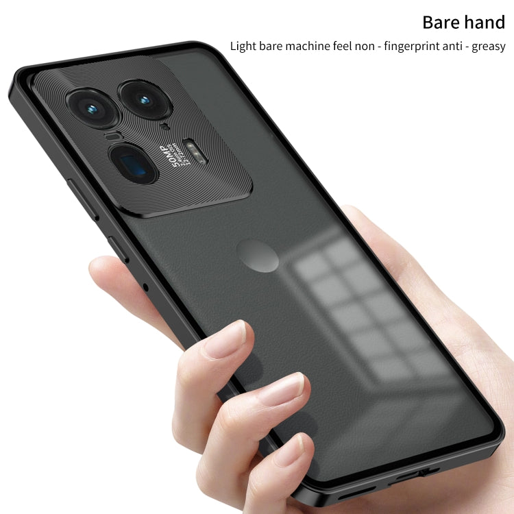 For Motorola Moto X50 Ultra Snap Buckle Metal Frame Frosted Phone Case(Green) - Motorola Cases by PMC TechLife | Online Shopping South Africa | PMC TechLife | Buy Now Pay Later Mobicred
