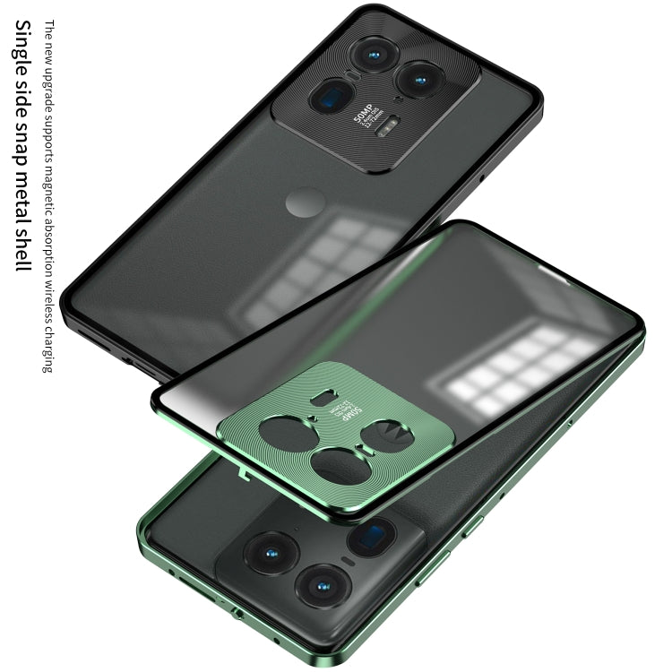 For Motorola Moto X50 Ultra Snap Buckle Metal Frame Frosted Phone Case(Silver) - Motorola Cases by PMC TechLife | Online Shopping South Africa | PMC TechLife | Buy Now Pay Later Mobicred