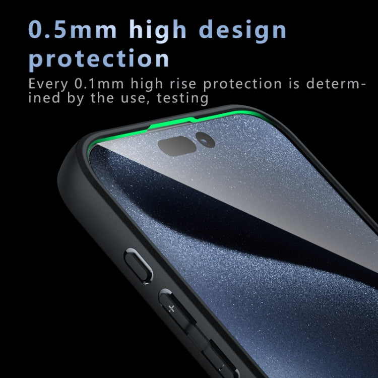 For iPhone 16 Pro Max Armor Precise Hole PC Hybrid TPU Phone Case(Frosted Black) - iPhone 16 Pro Max Cases by PMC TechLife | Online Shopping South Africa | PMC TechLife | Buy Now Pay Later Mobicred