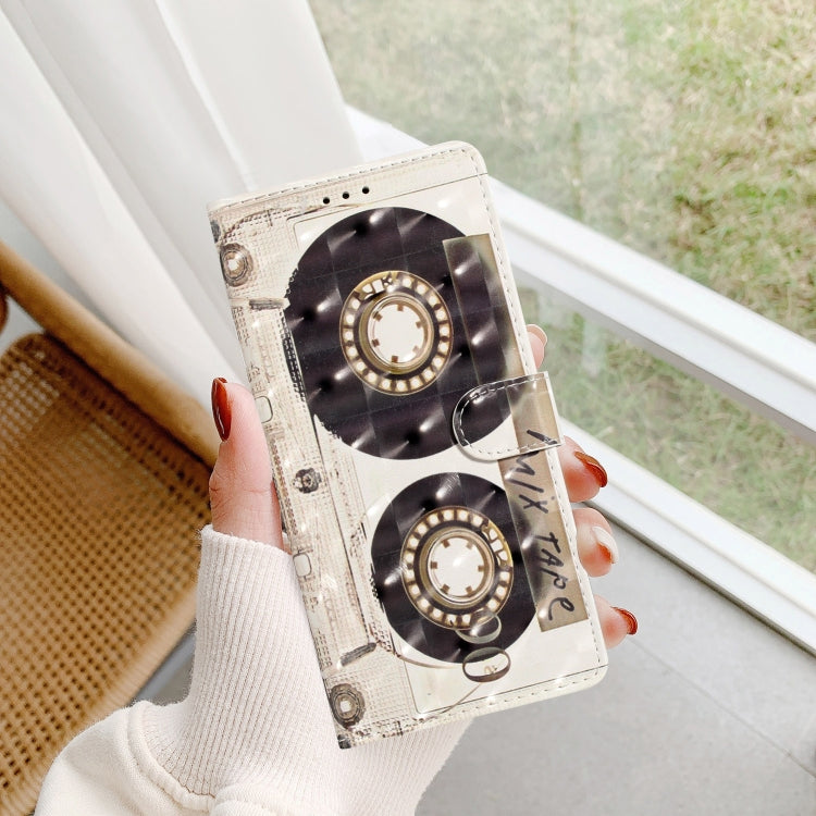 For Motorola Edge 2024 3D Pattern Leather Phone Case(Tape) - Motorola Cases by PMC Jewellery | Online Shopping South Africa | PMC Jewellery | Buy Now Pay Later Mobicred