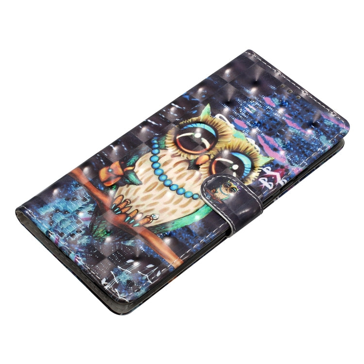 For Motorola Moto G Play 2024 3D Pattern Leather Phone Case(Big-eyed owl) - Motorola Cases by PMC Jewellery | Online Shopping South Africa | PMC Jewellery | Buy Now Pay Later Mobicred