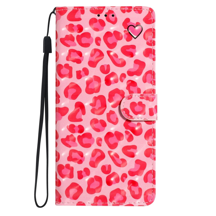 For Motorola Moto G Stylus 5G 2024 3D Pattern Leather Phone Case(Pink Leopard Print) - Motorola Cases by PMC Jewellery | Online Shopping South Africa | PMC Jewellery | Buy Now Pay Later Mobicred