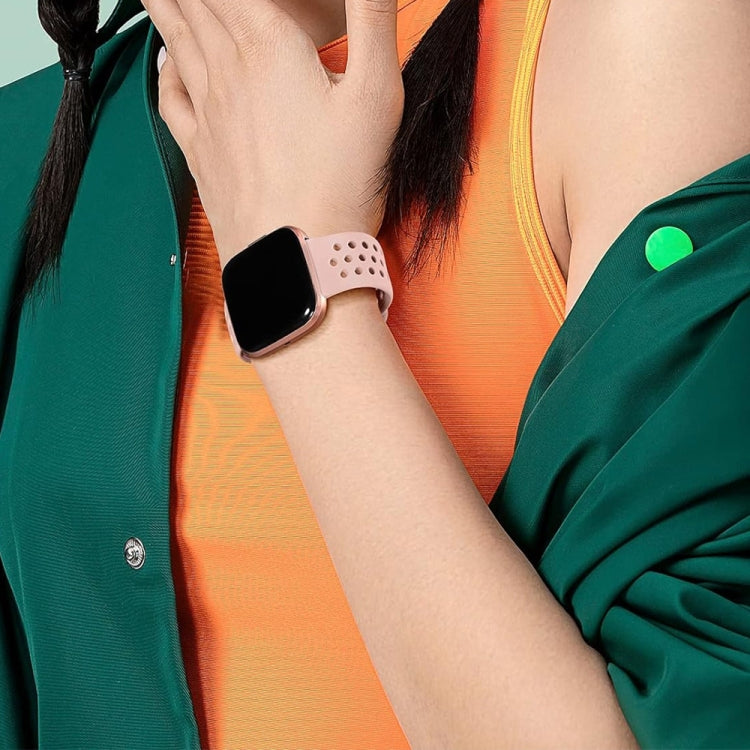 For Fitbit Versa 2 Breathable Silicone Watch Band, Size: Small(Light Purple) - Watch Bands by PMc TechLife | Online Shopping South Africa | PMc TechLife | Buy Now Pay Later Mobicred