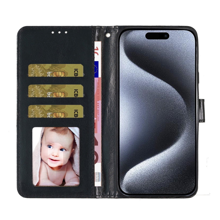 For iPhone 16 Pro Max Glitter Powder Flip Leather Phone Case(Black) - iPhone 16 Pro Max Cases by PMC TechLife | Online Shopping South Africa | PMC TechLife | Buy Now Pay Later Mobicred