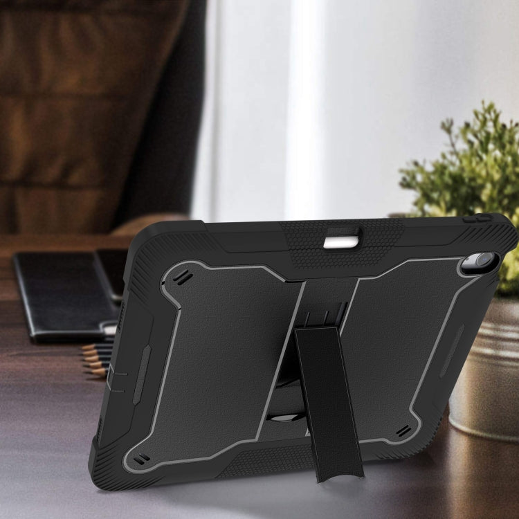 For iPad Air 13 2024 Shockproof Silicone Hybrid PC Tablet Case with Holder(Black) - iPad Air 13 2024 Cases by PMC TechLife | Online Shopping South Africa | PMC TechLife | Buy Now Pay Later Mobicred