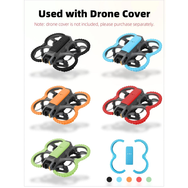 For DJI Avata 2 Sunnylife Drone Anti-Collision Protective Cover Combo Case Kit(Black) - Cases & Bags by Sunnylife | Online Shopping South Africa | PMC TechLife | Buy Now Pay Later Mobicred