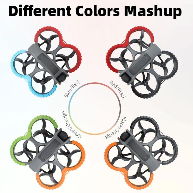 For DJI Avata 2 Sunnylife Drone Anti-Collision Protective Cover Combo Case Kit(Orange) - free shipping - PMC TechLife - Order now!