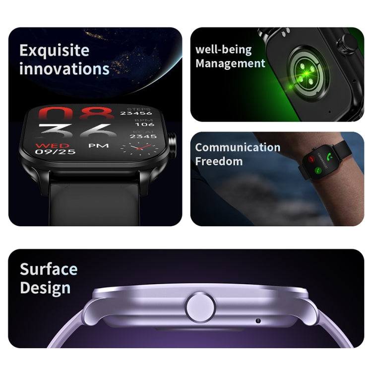 CY900 2.1 inch HD Square Screen Smart Watch, Supports Bluetooth Call / Health Monitoring(Black) - Smart Watches by PMC TechLife | Online Shopping South Africa | PMC TechLife | Buy Now Pay Later Mobicred