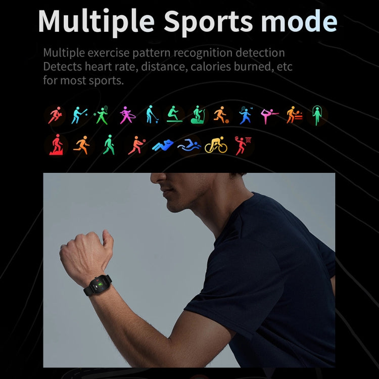 CY900 2.1 inch HD Square Screen Smart Watch, Supports Bluetooth Call / Health Monitoring(Black) - Smart Watches by PMC TechLife | Online Shopping South Africa | PMC TechLife | Buy Now Pay Later Mobicred