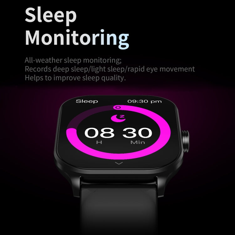 CY900 2.1 inch HD Square Screen Smart Watch, Supports Bluetooth Call / Health Monitoring(Black) - Smart Watches by PMC TechLife | Online Shopping South Africa | PMC TechLife | Buy Now Pay Later Mobicred