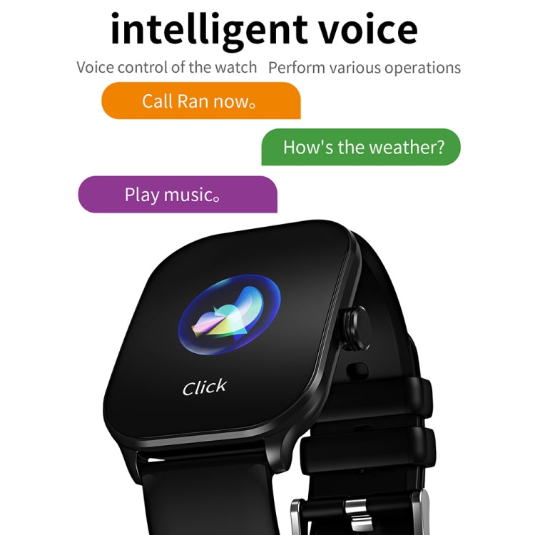 CY900 2.1 inch HD Square Screen Smart Watch, Supports Bluetooth Call / Health Monitoring(Black) - Smart Watches by PMC TechLife | Online Shopping South Africa | PMC TechLife | Buy Now Pay Later Mobicred