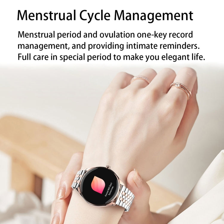 MT55 1.43 inch AMOLED HD Screen Ultra-thin Smart Call Health Watch, Leather Strap(Black Brown) - Smart Watches by PMC TechLife | Online Shopping South Africa | PMC TechLife | Buy Now Pay Later Mobicred