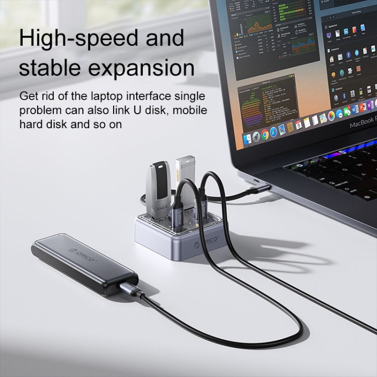 ORICO XHJ4C-G2 4-Port Compact Zinc Alloy USB Type-C 3.0 HUB Expand Converter(Silver) - free shipping - PMC Jewellery - Order now!