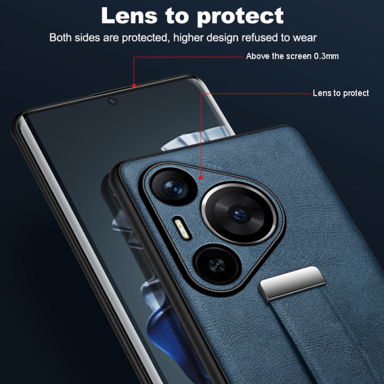For Huawei Pura 70 SULADA PC Hybrid Leather Texture Skin Feel Shockproof Phone Case(Black) - free shipping - PMC Jewellery - Order now!