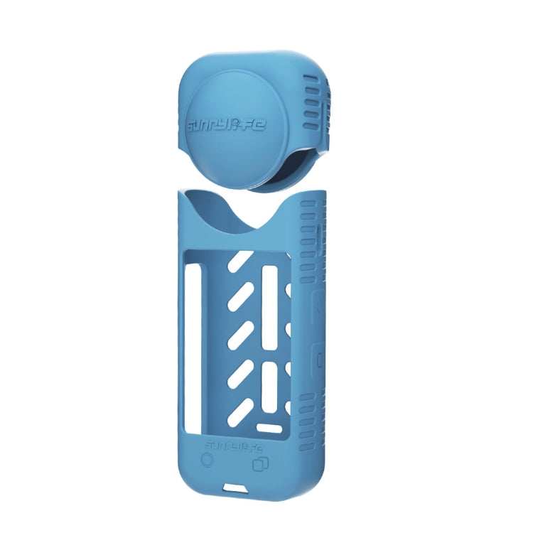 For Insta360 X4 / X5 Sunnylife Silicone Shockproof Case Lens Body Cover Kit(Blue) - Case & Bags by Sunnylife | Online Shopping South Africa | PMC TechLife | Buy Now Pay Later Mobicred