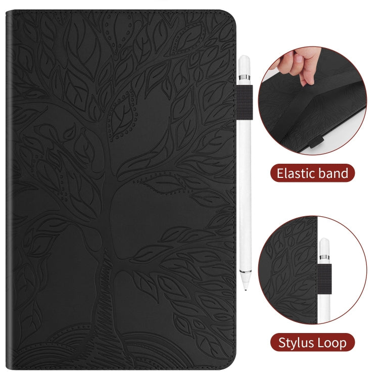 For iPad Pro 13 2024 Tree Life Series Embossed Smart Leather Tablet Case(Black) - iPad Pro 13 2024 Cases by PMC TechLife | Online Shopping South Africa | PMC TechLife | Buy Now Pay Later Mobicred