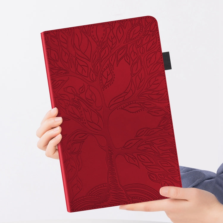 For iPad Pro 13 2024 Tree Life Series Embossed Smart Leather Tablet Case(Red) - iPad Pro 13 2024 Cases by PMC TechLife | Online Shopping South Africa | PMC TechLife | Buy Now Pay Later Mobicred