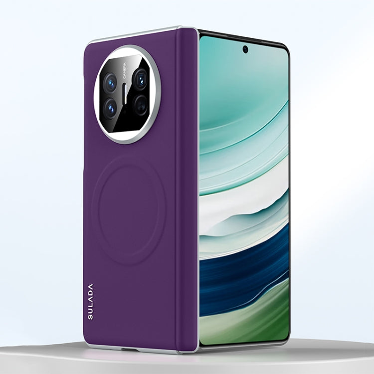 For Huawei Mate X5 SULADA Skin Feel Liquid Leather Shockproof Phone Case(Purple) - free shipping - PMC TechLife - Order now!