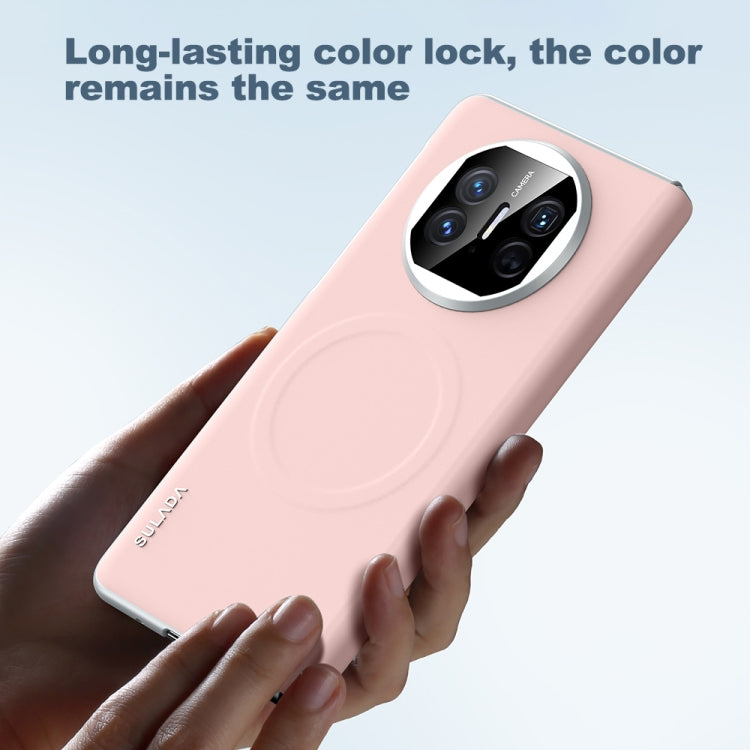 For Huawei Mate X5 SULADA Skin Feel Liquid Leather Shockproof Phone Case(Pink) - free shipping - PMC TechLife - Order now!