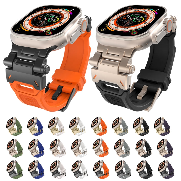 For Apple Watch 42mm Stainless Steel Connector TPU Watch Band(Gold Starlight) - free shipping - PMC TechLife - Order now!