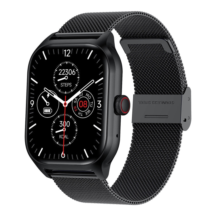 LEMFO LT10 2.01 inch TFT Screen Smart Watch Supports Bluetooth Call / Health Monitoring, Steel Strap(Black) - Smart Watches by LEMFO | Online Shopping South Africa | PMC TechLife | Buy Now Pay Later Mobicred