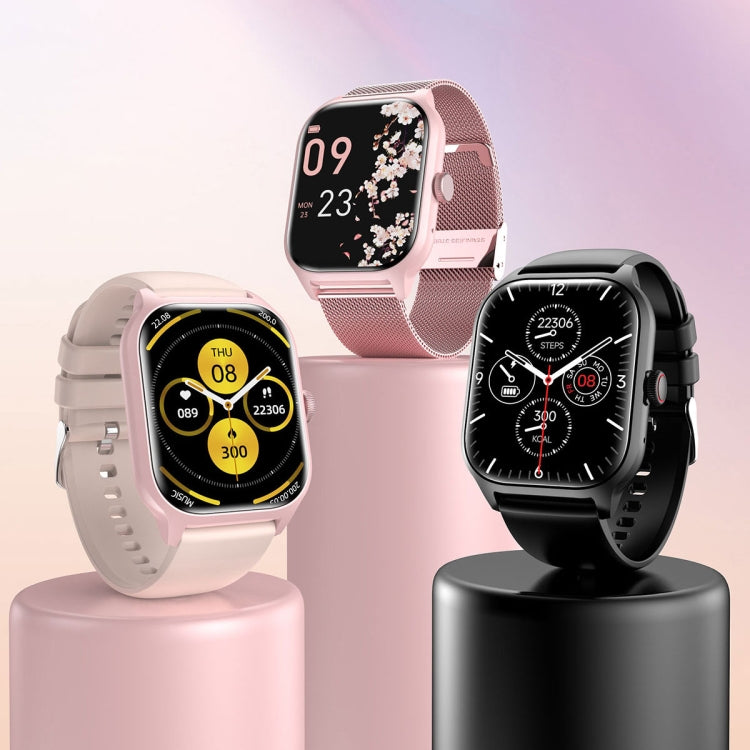 LEMFO LT10 2.01 inch TFT Screen Smart Watch Supports Bluetooth Call / Health Monitoring, Silicone Strap(Black) - Smart Watches by LEMFO | Online Shopping South Africa | PMC TechLife | Buy Now Pay Later Mobicred