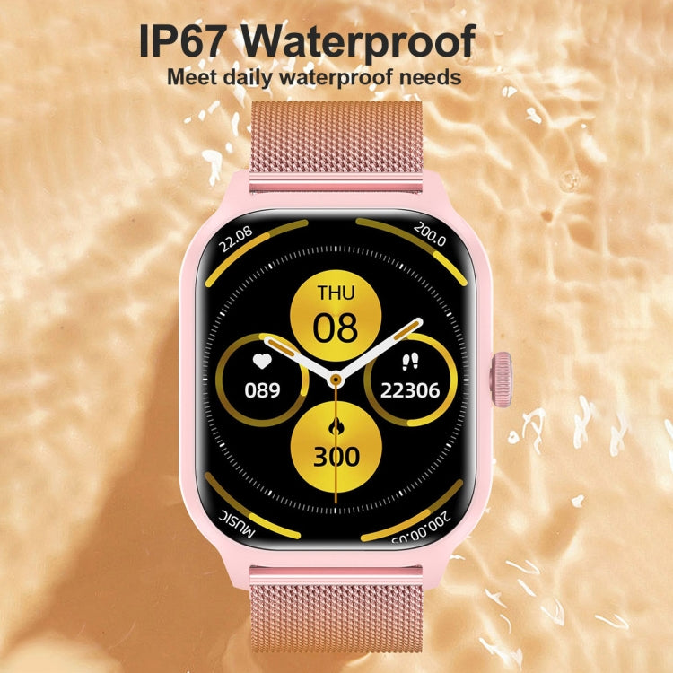 LEMFO LT10 2.01 inch TFT Screen Smart Watch Supports Bluetooth Call / Health Monitoring, Steel Strap(Black) - Smart Watches by LEMFO | Online Shopping South Africa | PMC TechLife | Buy Now Pay Later Mobicred