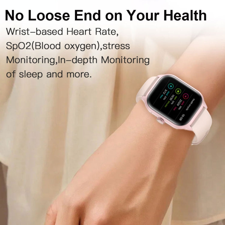 LEMFO LT10 2.01 inch TFT Screen Smart Watch Supports Bluetooth Call / Health Monitoring, Steel Strap(Pink) - Smart Watches by LEMFO | Online Shopping South Africa | PMC TechLife | Buy Now Pay Later Mobicred
