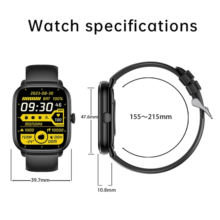 Y80 2.01 inch IPS HD Screen Smart Watch Supports Bluetooth Call / Wellness Tracking(Black) - Smart Watches by PMC TechLife | Online Shopping South Africa | PMC TechLife | Buy Now Pay Later Mobicred