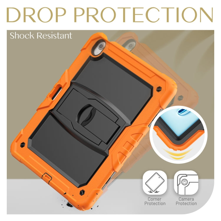 For iPad Air 13 2025 / 2024 Silicone Hydric PC Tablet Case with Shoulder Strap & Holder(Orange) - iPad Air 13 2025 / 2024 Cases by PMC TechLife | Online Shopping South Africa | PMC TechLife | Buy Now Pay Later Mobicred