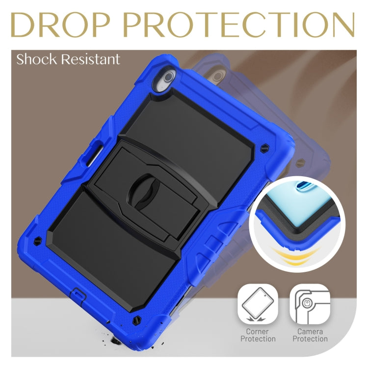 For iPad Air 13 2025 / 2024 Silicone Hydric PC Tablet Case with Shoulder Strap & Holder(Blue) - iPad Air 13 2025 / 2024 Cases by PMC TechLife | Online Shopping South Africa | PMC TechLife | Buy Now Pay Later Mobicred