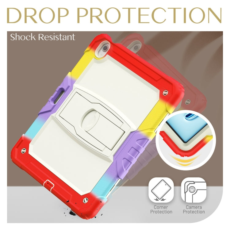 For iPad Air 13 2024 Silicone Hydric PC Tablet Case with Shoulder Strap & Holder(Camouflage Red) - iPad Air 13 2024 Cases by PMC TechLife | Online Shopping South Africa | PMC TechLife | Buy Now Pay Later Mobicred