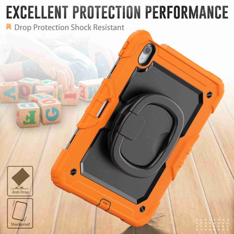 For iPad Air 11 2025 / 2024 Handle Silicone Hydric PC Tablet Case with Shoulder Strap(Orange) - iPad Air 11 2025 / 2024 Cases by PMC TechLife | Online Shopping South Africa | PMC TechLife | Buy Now Pay Later Mobicred