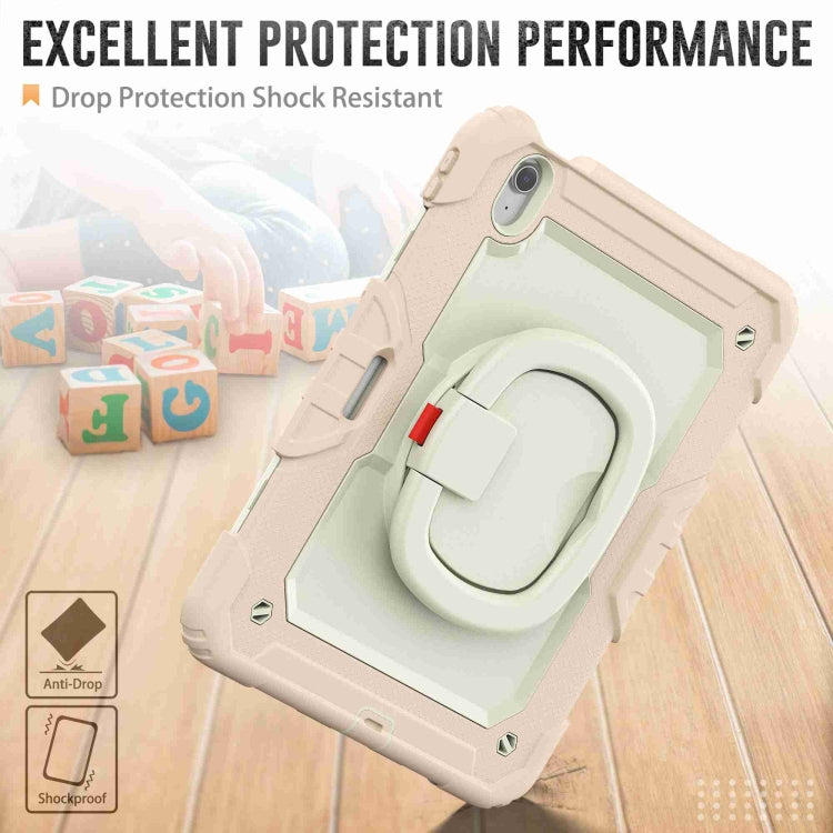 For iPad Air 11 2024 Handle Silicone Hydric PC Tablet Case with Shoulder Strap(Rose Gold) - iPad Air 11 2024 Cases by PMC TechLife | Online Shopping South Africa | PMC TechLife | Buy Now Pay Later Mobicred